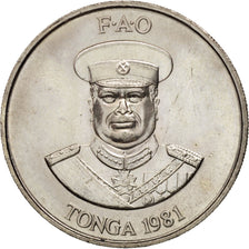 Tonga, King Taufa'ahau Tupou IV, 20 Seniti, 1981, MS(65-70), KM:70