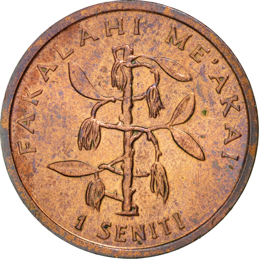 Coin, Tonga, King Taufa'ahau Tupou IV, Seniti, 1981, MS(65-70), Bronze, KM:66