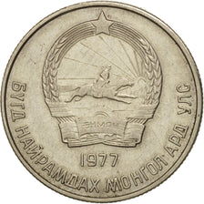 Mongolia, 20 Mongo, 1977, AU(50-53), Copper-nickel, KM:32