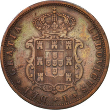 Portugal, Luiz I, 5 Reis, 1868, EF(40-45), Copper, KM:513