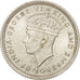 MALAYA, 5 Cents, 1945, MS(63), Silver, KM:3a