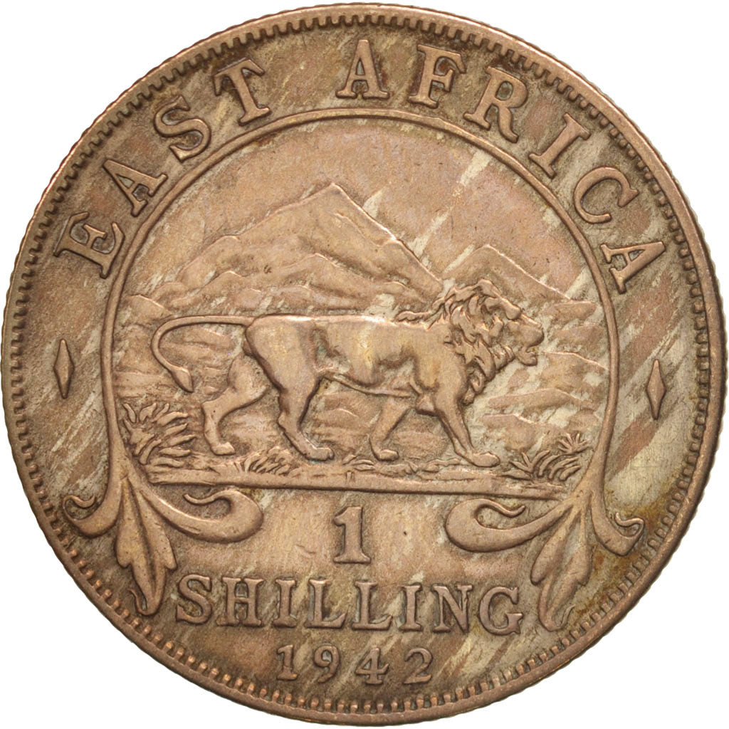 EAST AFRICA, George VI, Shilling, 1942, TTB, Argent, KM:28.3