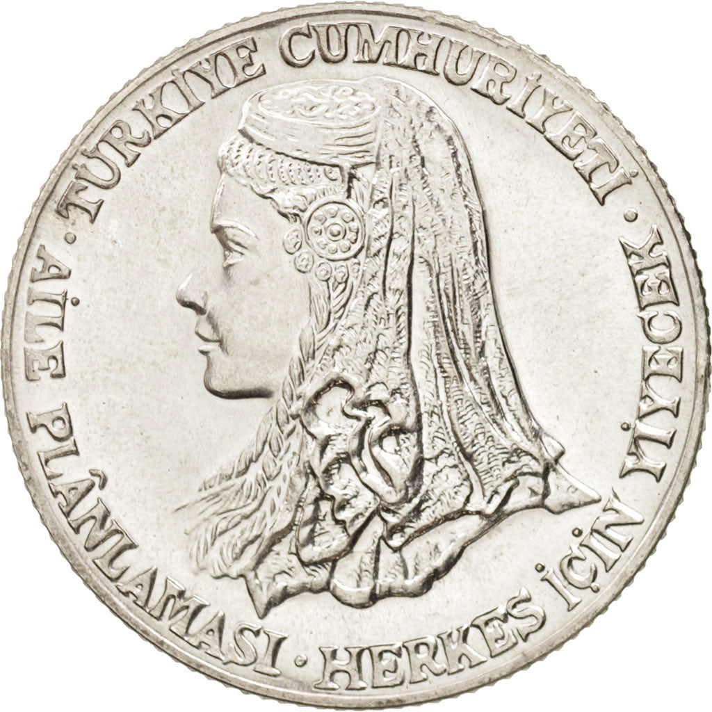 Turkey, 150 Lira, 1979, MS(65-70), Silver, KM:929.1
