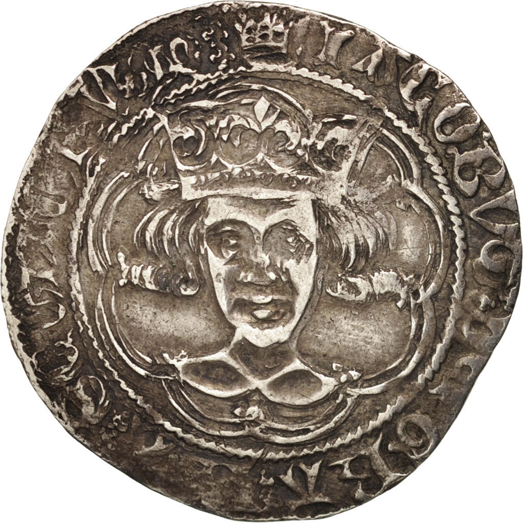 Scozia, James II, Groat, Edinburgh, BB, Argento, Spink:5233