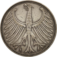 Coin, GERMANY - FEDERAL REPUBLIC, 5 Mark, 1951, Munich, EF(40-45), Silver