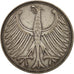 Coin, GERMANY - FEDERAL REPUBLIC, 5 Mark, 1951, Munich, EF(40-45), Silver