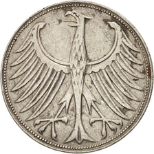 République fédérale allemande, 5 Mark, 1951, Hamburg, TTB, Argent, KM:112.1