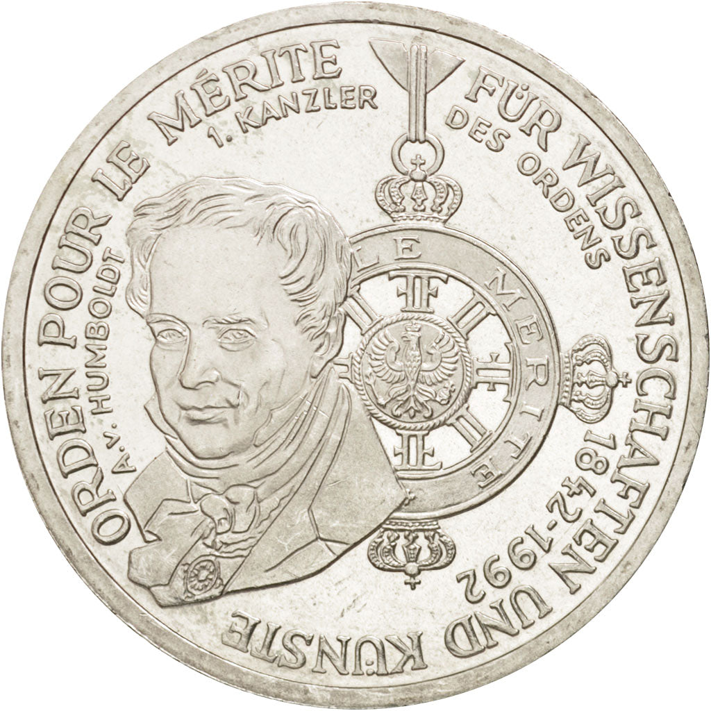 Coin, GERMANY - FEDERAL REPUBLIC, 10 Mark, 1992, Munich, Germany, MS(63)