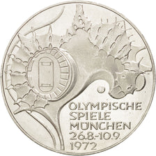 Monnaie, République fédérale allemande, 10 Mark, 1972, Hamburg, SPL, Argent