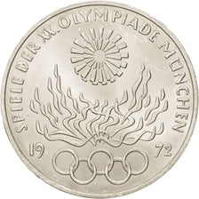 GERMANY - FEDERAL REPUBLIC, 10 Mark, 1972, Hamburg, MS(63), Silver, KM:135