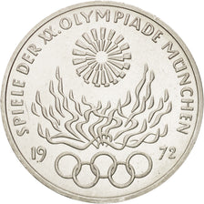 Coin, GERMANY - FEDERAL REPUBLIC, 10 Mark, 1972, Stuttgart, MS(63), Silver