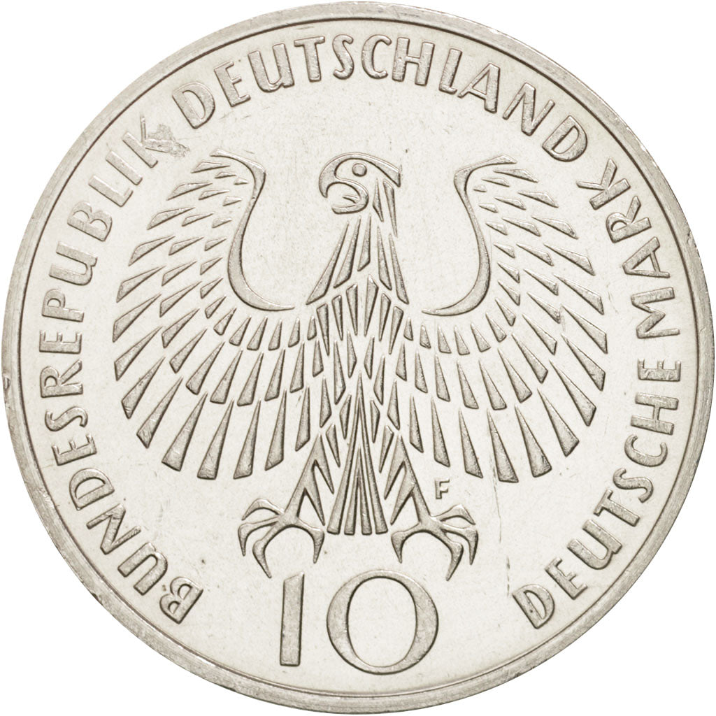 Coin, GERMANY - FEDERAL REPUBLIC, 10 Mark, 1972, Stuttgart, MS(63), Silver