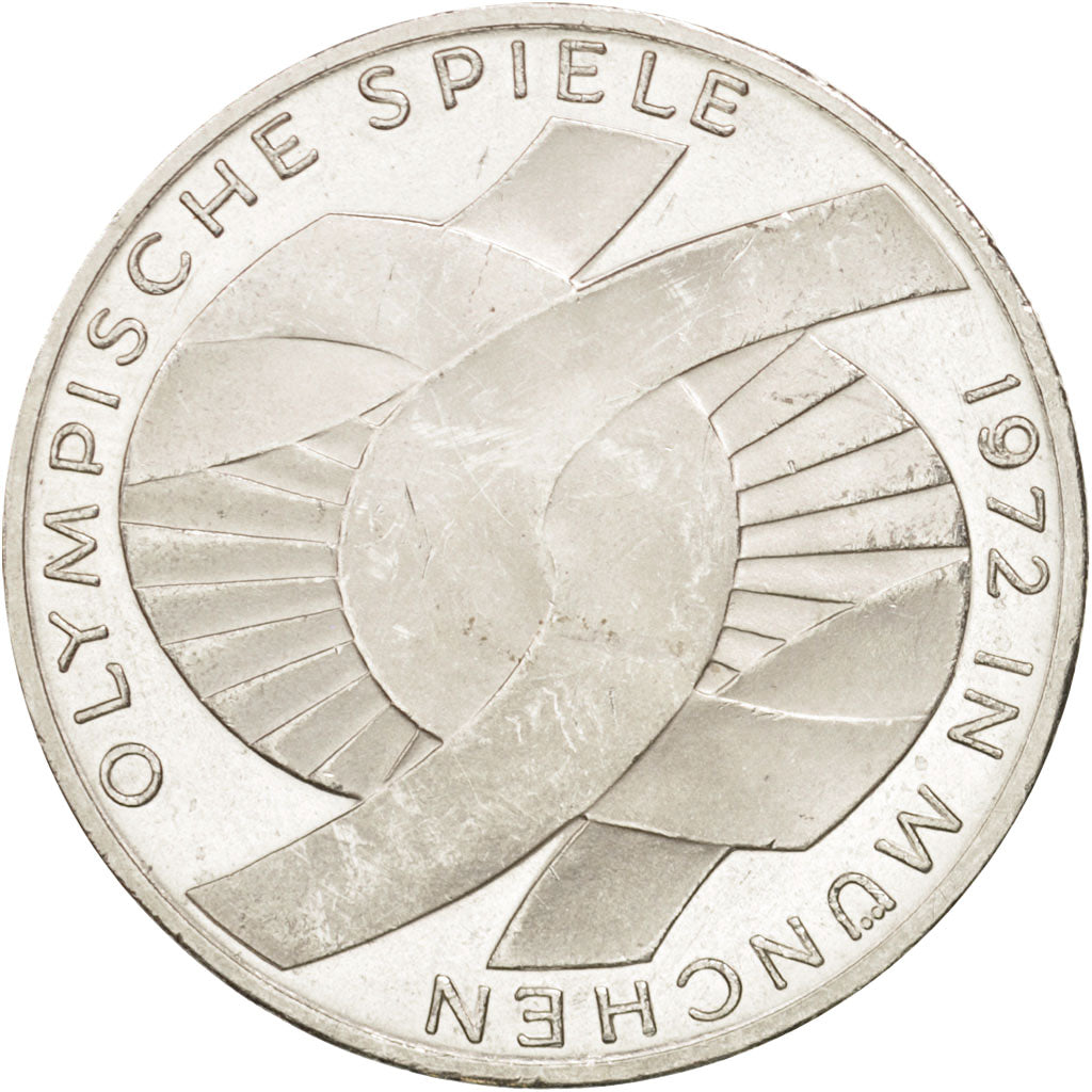 Coin, GERMANY - FEDERAL REPUBLIC, 10 Mark, 1972, Munich, MS(60-62), Silver