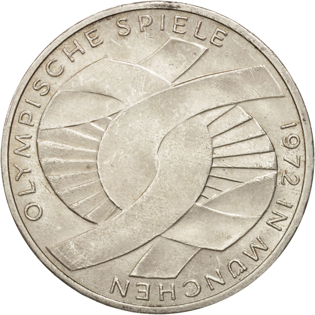 Coin, GERMANY - FEDERAL REPUBLIC, 10 Mark, 1972, Stuttgart, MS(60-62), Silver