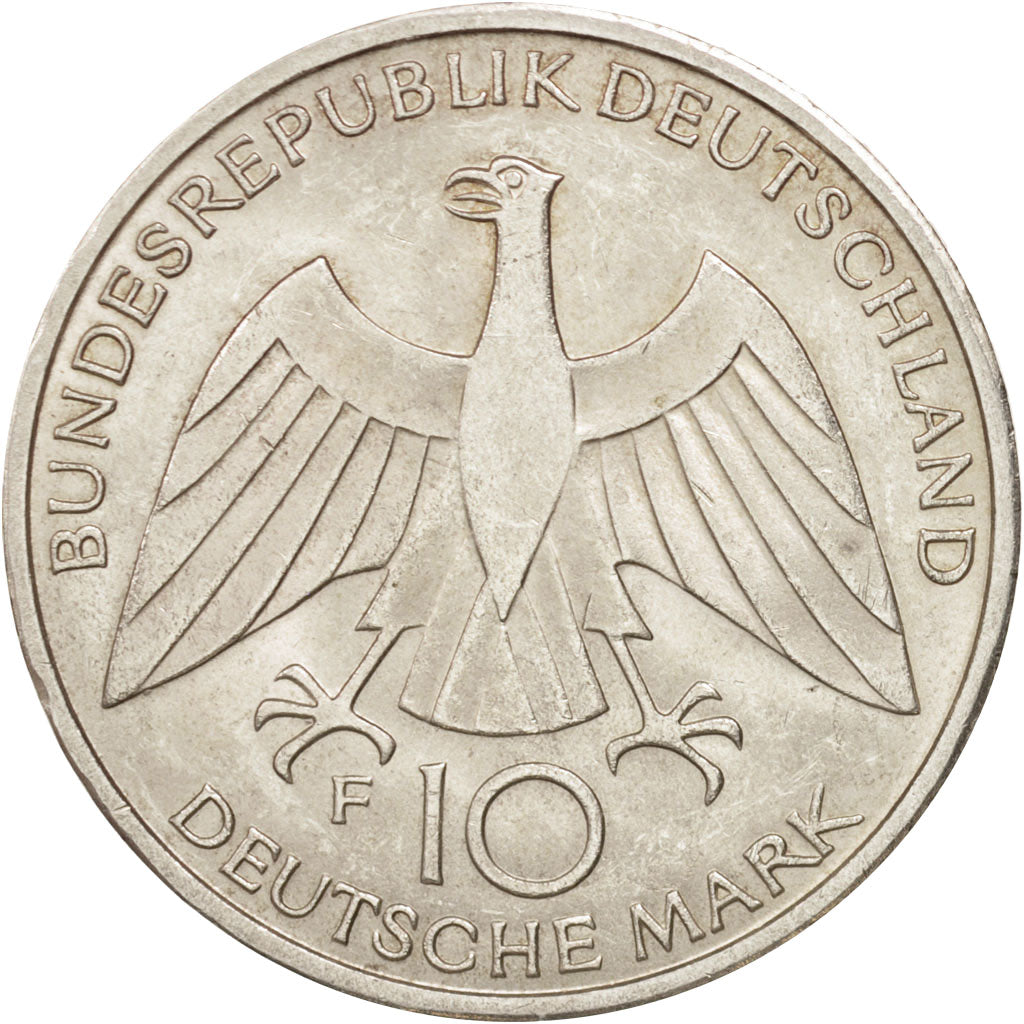 Coin, GERMANY - FEDERAL REPUBLIC, 10 Mark, 1972, Stuttgart, MS(60-62), Silver