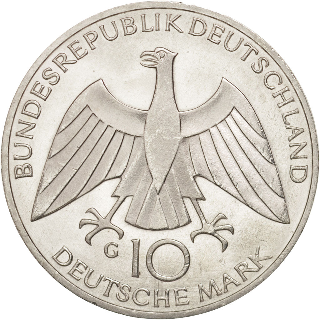 Monnaie, République fédérale allemande, 10 Mark, 1972, Karlsruhe, SUP+