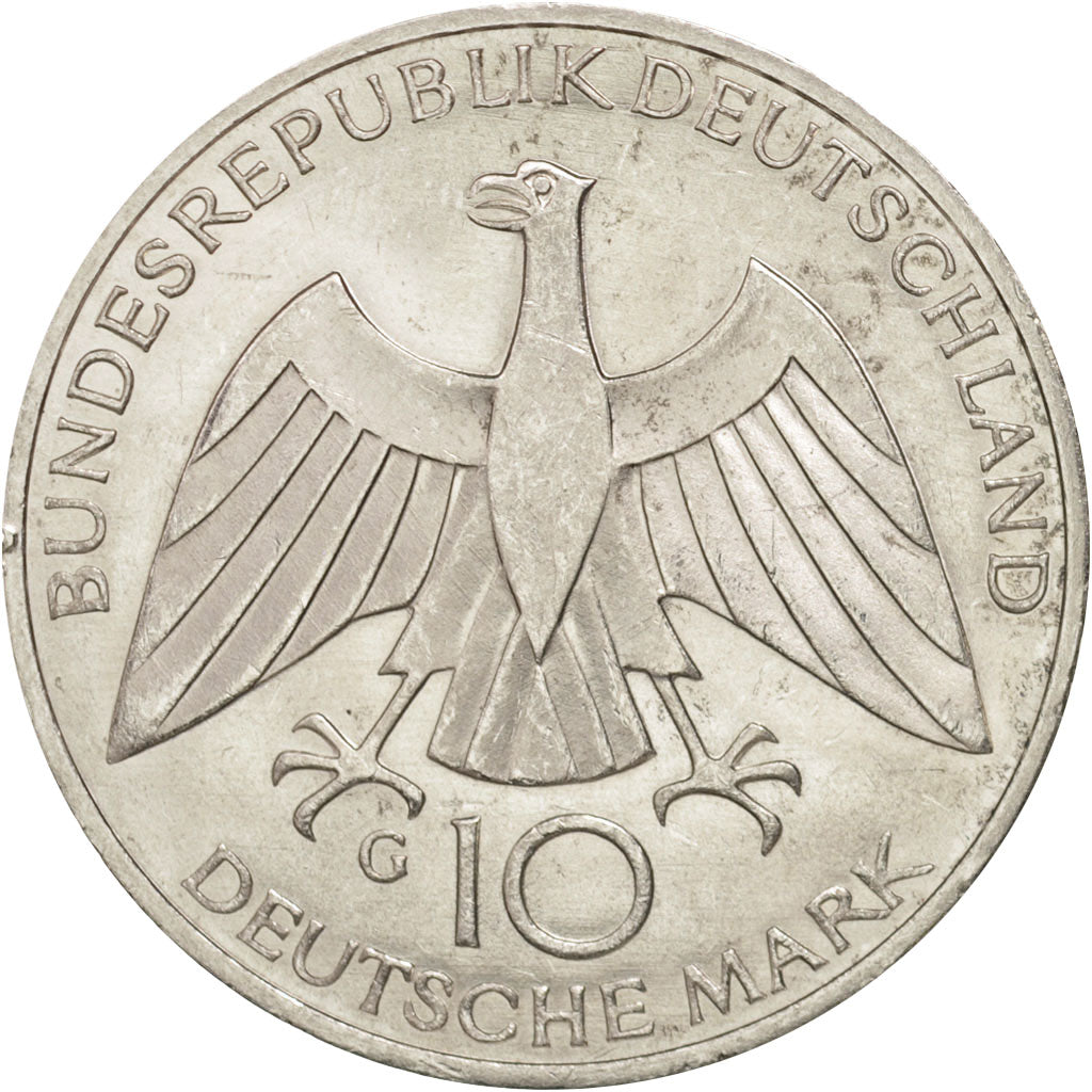 Monnaie, République fédérale allemande, 10 Mark, 1972, Karlsruhe, SUP+