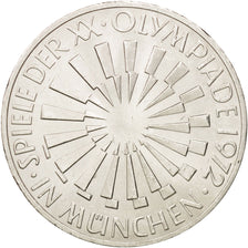 Coin, GERMANY - FEDERAL REPUBLIC, 10 Mark, 1972, Hamburg, MS(60-62), Silver