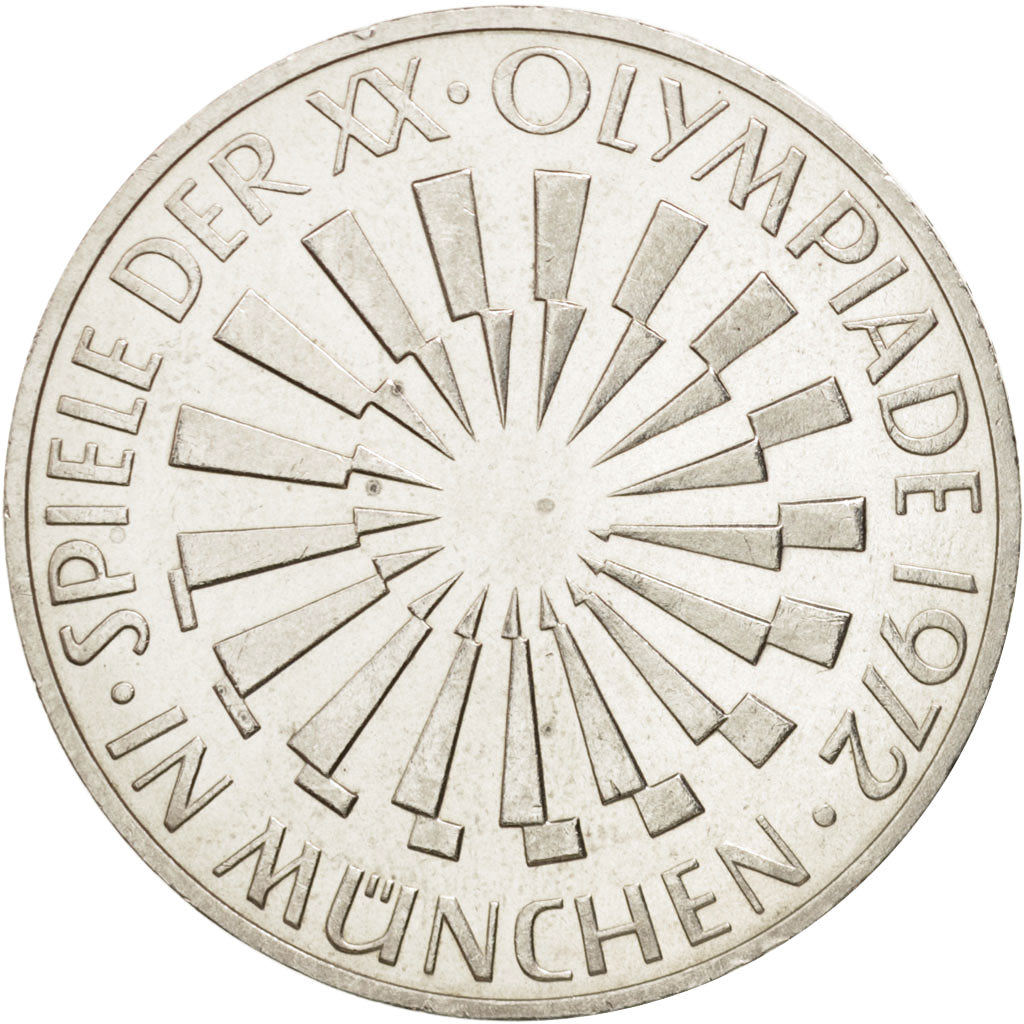 Coin, GERMANY - FEDERAL REPUBLIC, 10 Mark, 1972, Hamburg, MS(64), Silver