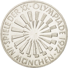 Coin, GERMANY - FEDERAL REPUBLIC, 10 Mark, 1972, Hamburg, MS(64), Silver