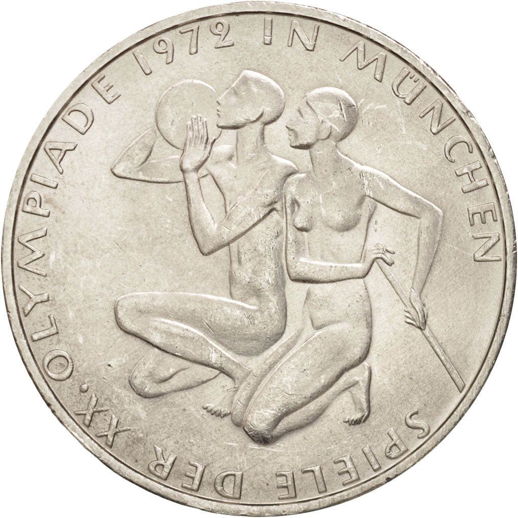 Coin, GERMANY - FEDERAL REPUBLIC, 10 Mark, 1972, Munich, MS(60-62), Silver