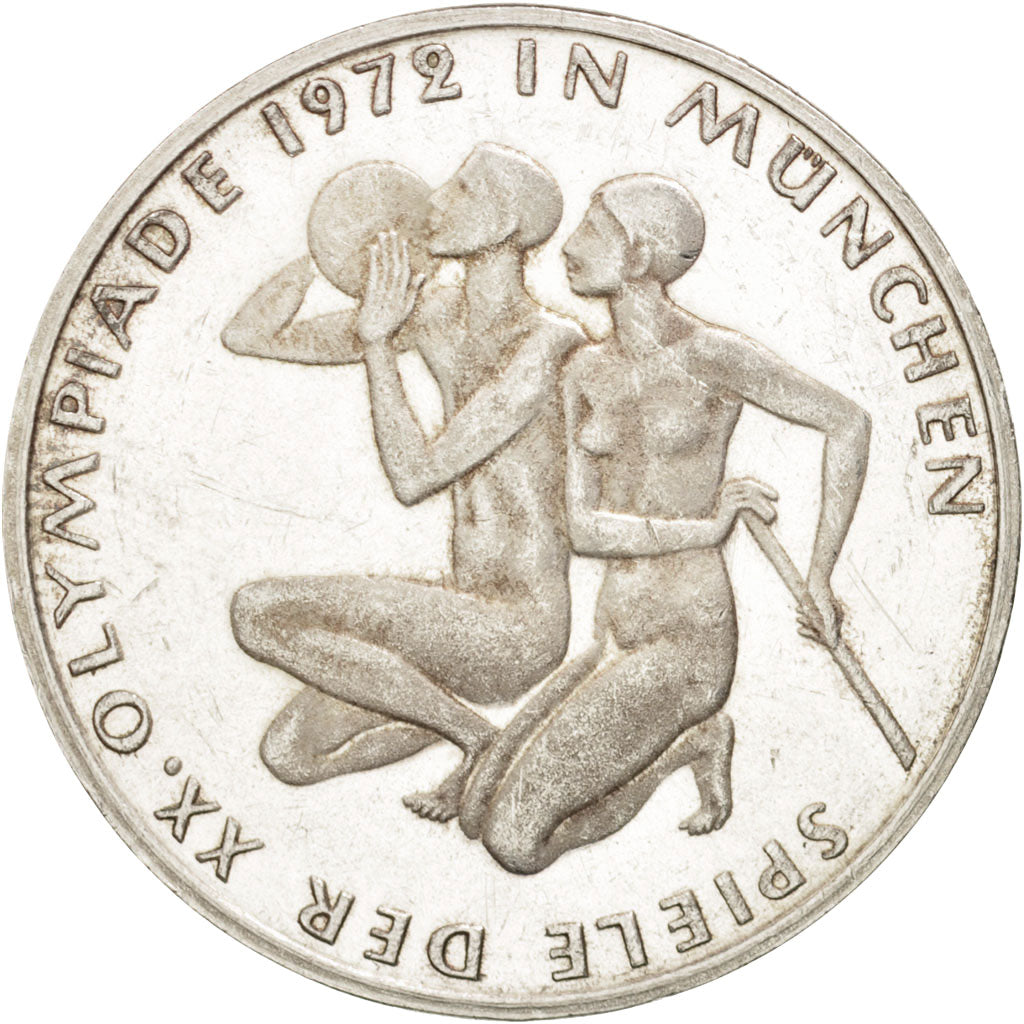 Coin, GERMANY - FEDERAL REPUBLIC, 10 Mark, 1972, Stuttgart, MS(60-62), Silver