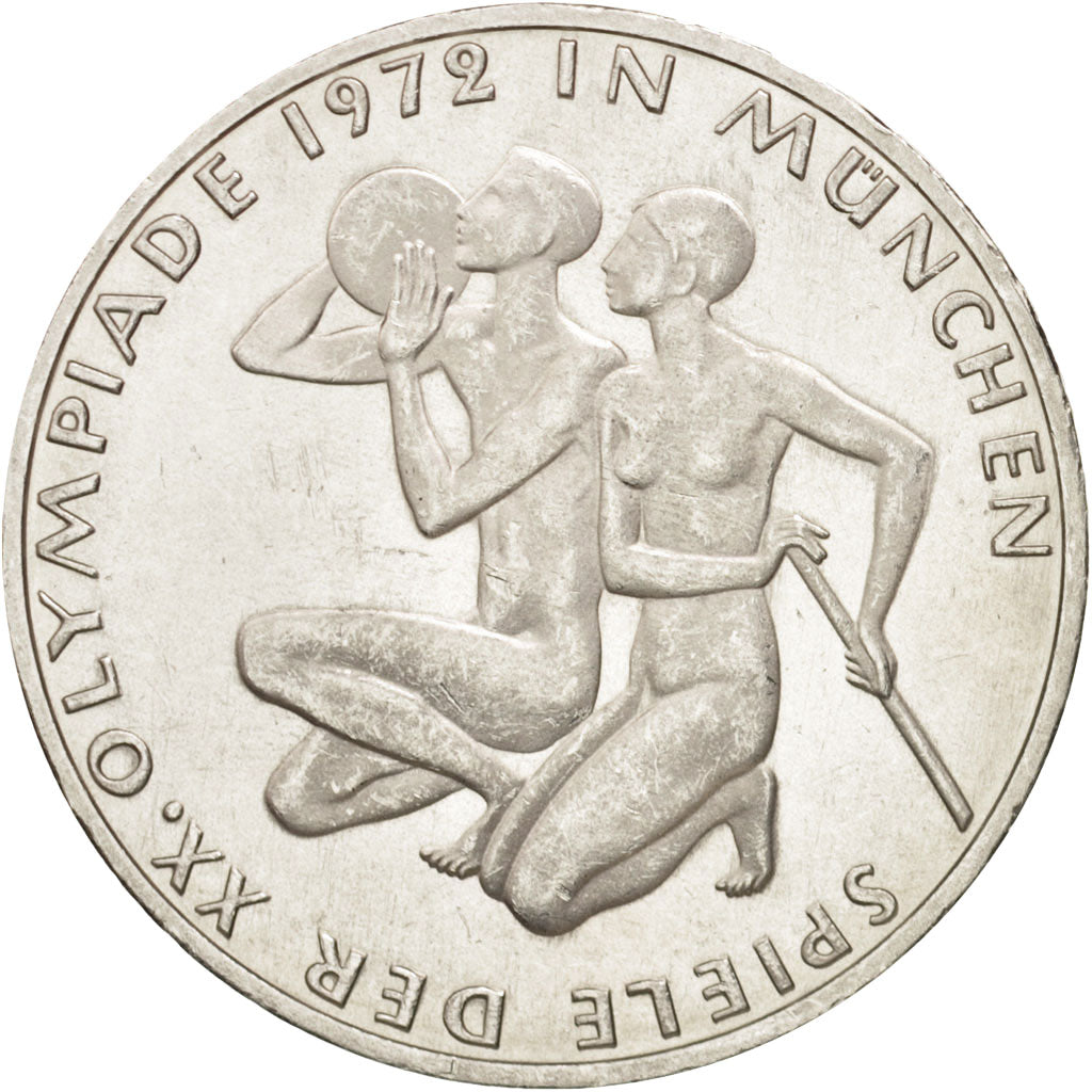 Coin, GERMANY - FEDERAL REPUBLIC, 10 Mark, 1972, Hamburg, MS(63), Silver, KM:132