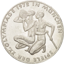 Coin, GERMANY - FEDERAL REPUBLIC, 10 Mark, 1972, Hamburg, MS(63), Silver, KM:132