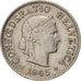 Switzerland, 5 Rappen, 1945, Bern, EF(40-45), Copper-nickel, KM:26