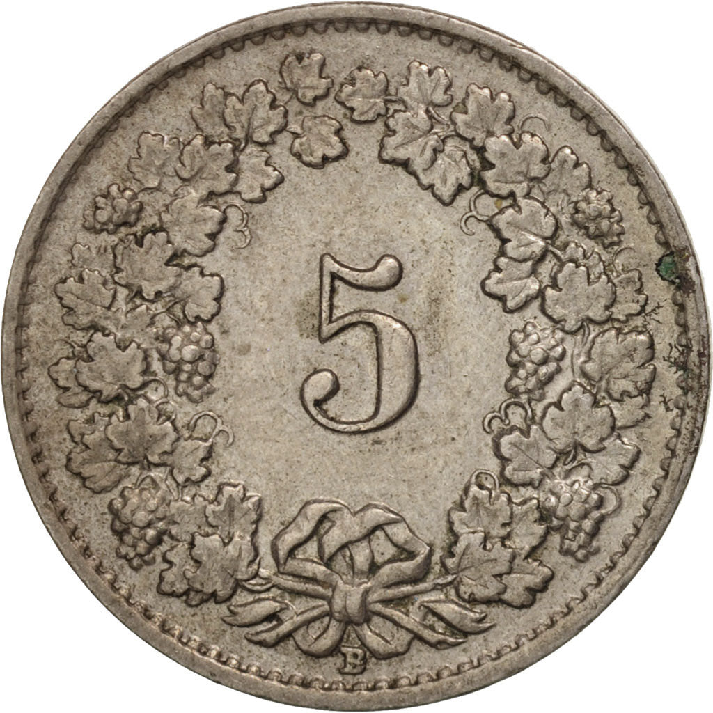 Moneta, Szwajcaria, 5 Rappen, 1949, Bern, EF(40-45), Miedź-Nikiel, KM:26