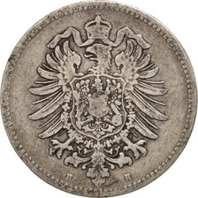 GERMANY - EMPIRE, Wilhelm I, Mark, 1876, Darmstadt, VF(30-35), Silver, KM:7