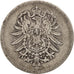 GERMANY - EMPIRE, Wilhelm I, Mark, 1876, Darmstadt, VF(30-35), Silver, KM:7