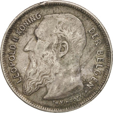 Coin, Belgium, 2 Francs, 2 Frank, 1909, VF(30-35), Silver, KM:59