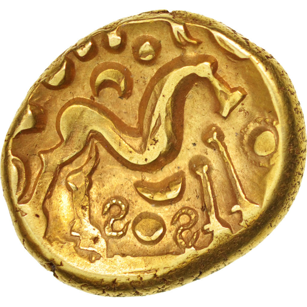 Coin, Ambiani, Stater, AU(50-53), Gold, Delestrée:242
