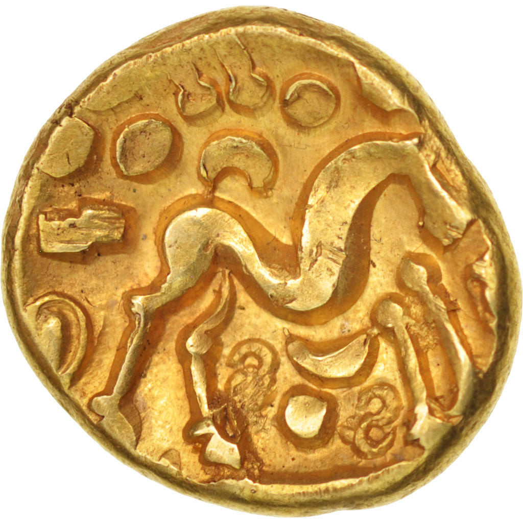 Coin, Ambiani, Stater, AU(50-53), Gold, Delestrée:242