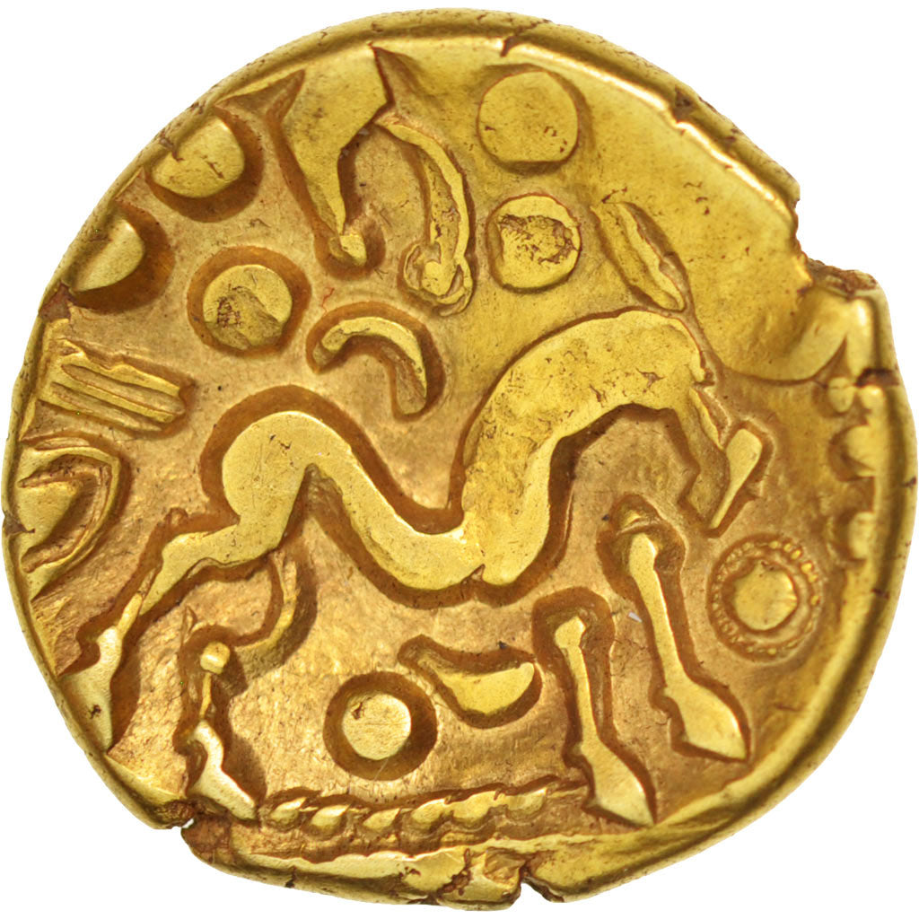 Coin, Ambiani, Stater, AU(55-58), Gold, Delestrée:240