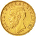 Romania, Carol I, 20 Lei, 1890, Bucarest, EF(40-45), Gold, KM:20