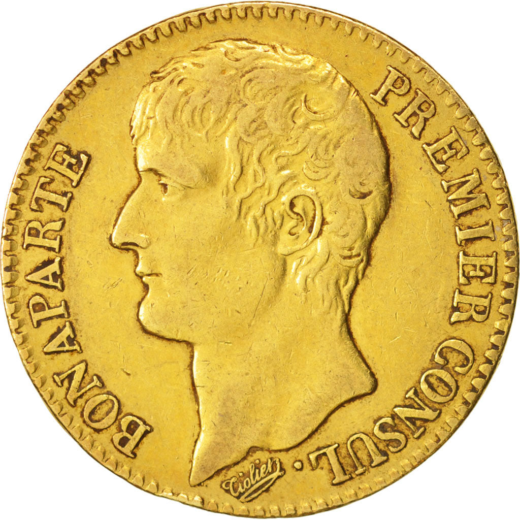France, Napoléon I, 40 Francs, An 12, 1804, Paris, EF(40-45), Gold, KM:652