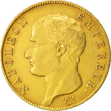 Francia, Napoléon I, 40 Francs, 1805, Paris, BB, Oro, KM:664.1, Gadoury:1081
