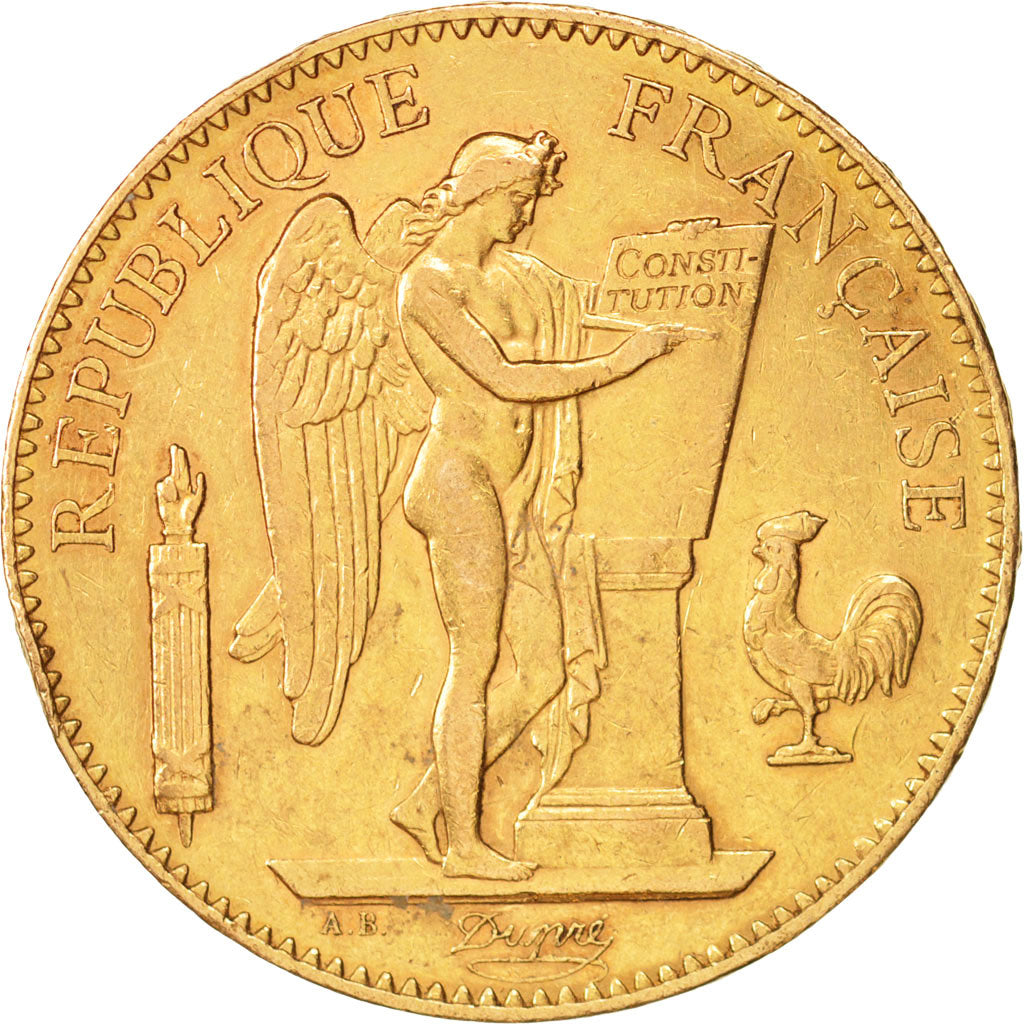 France, Génie, 100 Francs, 1906, Paris, EF(40-45), Gold, KM:832, Gadoury:1137