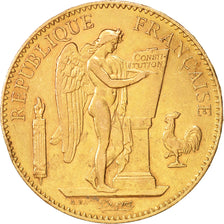 France, Génie, 100 Francs, 1906, Paris, EF(40-45), Gold, KM:832, Gadoury:1137