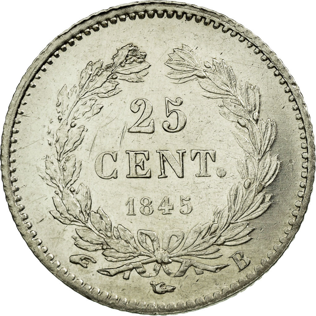 Monnaie, France, Louis-Philippe, 25 Centimes, 1845, Rouen, SUP, Argent