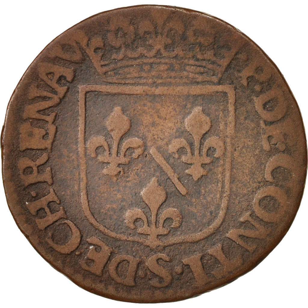 FRENCH STATES, CHATEAU-RENAUD, Liard, 1614, TB, Cuivre, KM:26.1, C2G:294