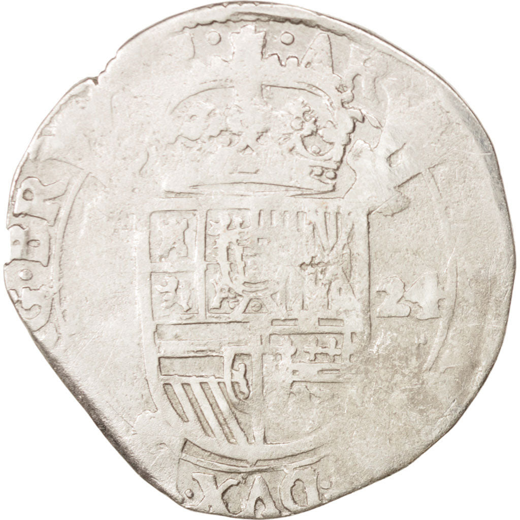 Spanish Netherlands, BRABANT, Escalin, 1624, indeterminate mint, VF(20-25)