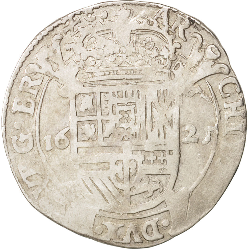 Coin, Spanish Netherlands, BRABANT, Escalin, 1624, VF(30-35), Silver