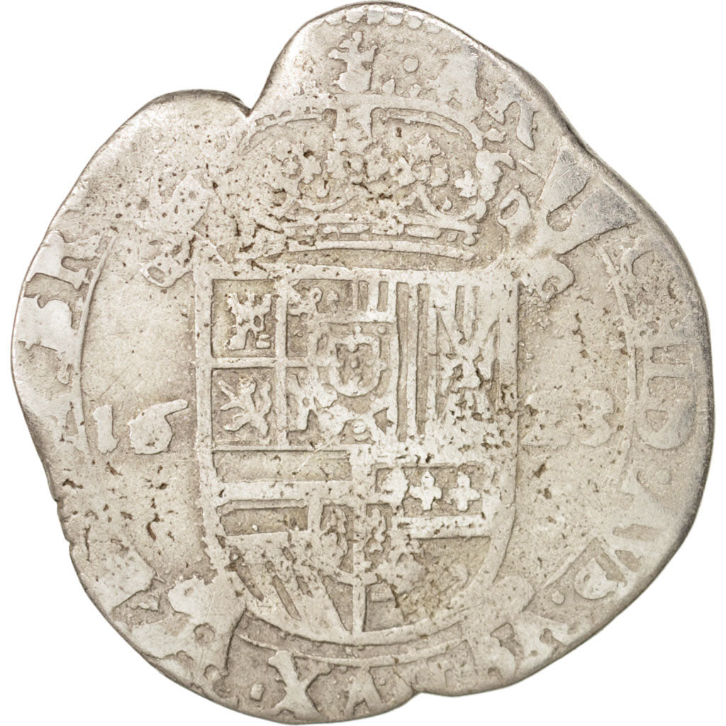 Spanish Netherlands, BRABANT, Escalin, 1623, indeterminate mint, VF(20-25)
