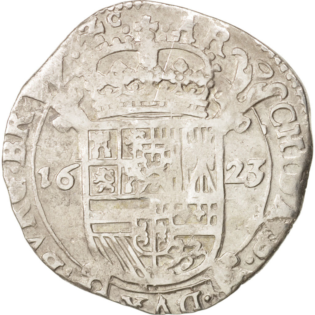 Spanish Netherlands, BRABANT, Escalin, 1623, indeterminate mint, VF(30-35)