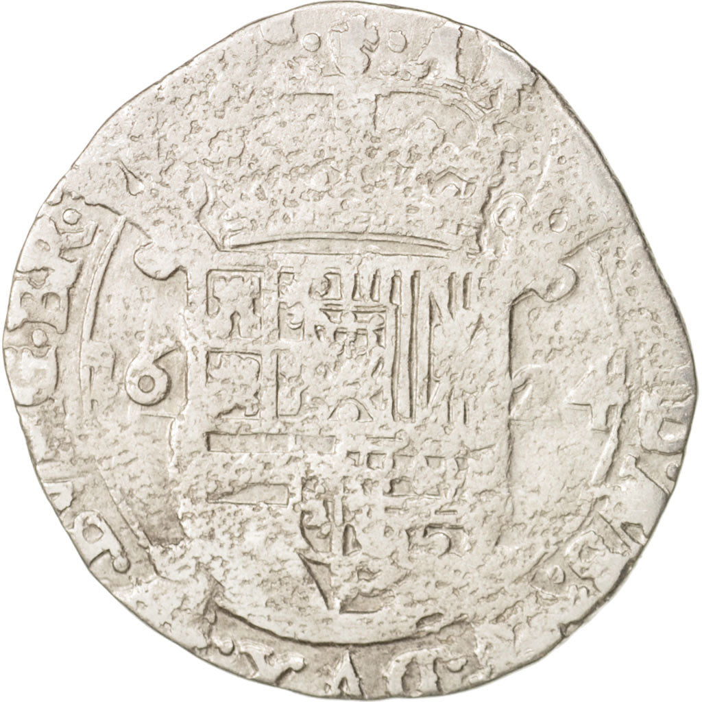 Münze, Spanische Niederlande, BRABANT, Escalin, 1624, Brabant, S, Silber