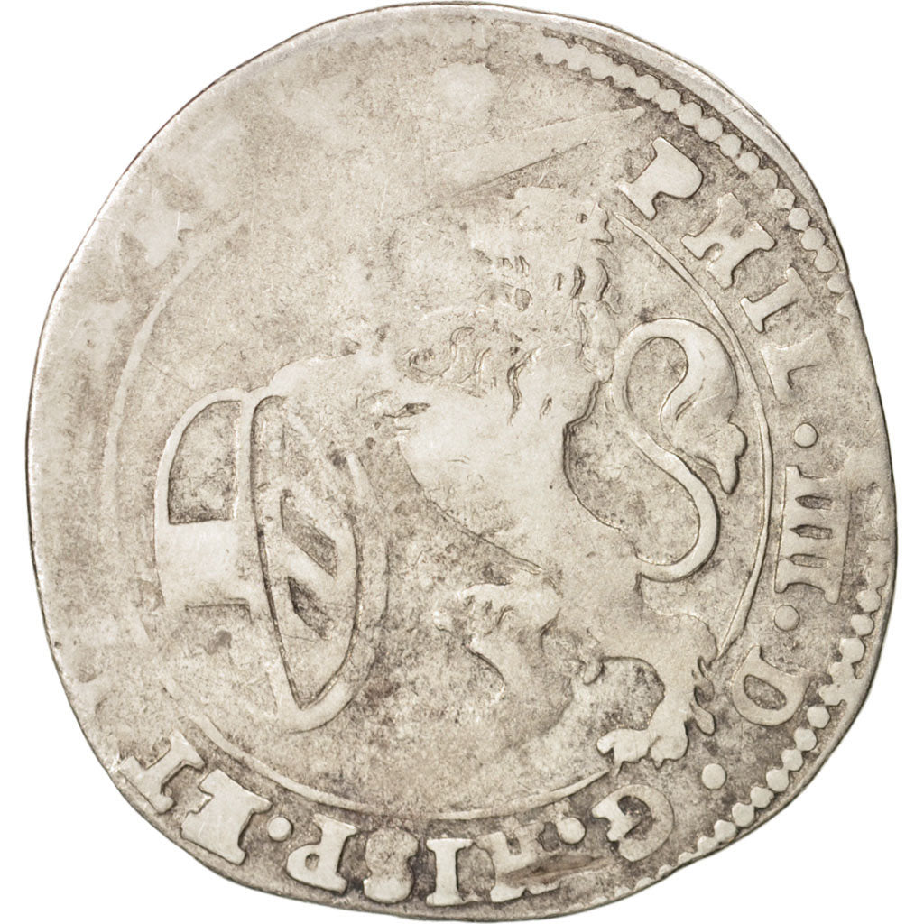 Coin, Spanish Netherlands, BRABANT, Escalin, 1625, Brabant, VF(20-25), Silver