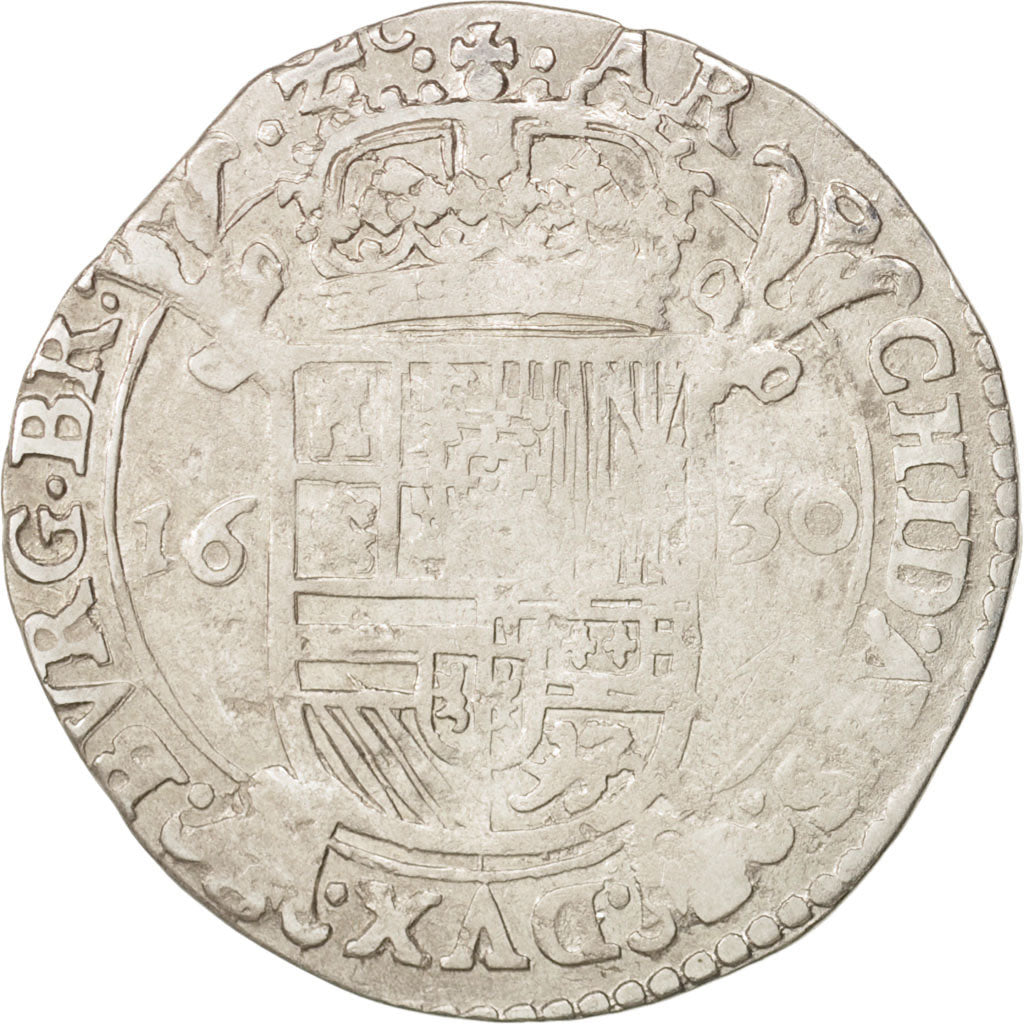 Coin, Spanish Netherlands, BRABANT, Escalin, 1630, Brabant, VF(30-35), Silver